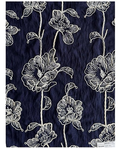 Dikke koord borduurstof